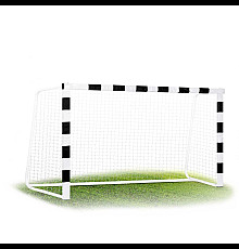 Ворота футбольні Neo-Sport NS-460 300 x 160 x 90 см, чорно-білі