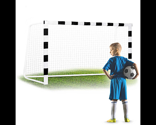 Ворота футбольні Neo-Sport NS-460 300 x 160 x 90 см, чорно-білі