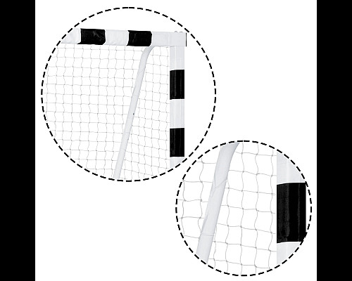 Ворота футбольні Neo-Sport NS-460 300 x 160 x 90 см, чорно-білі