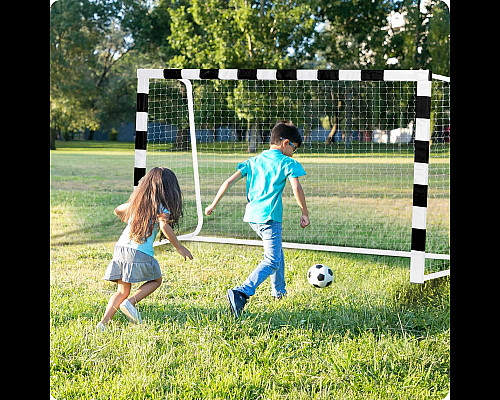 Ворота футбольні Neo-Sport NS-460 300 x 160 x 90 см, чорно-білі