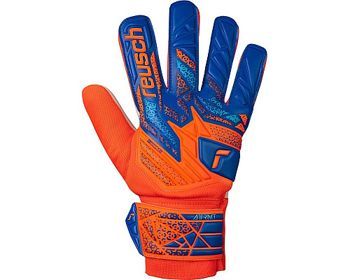 Рукавички воротарські Reusch Attrakt Starter Solid Junior 5572514 2290 р.7,5, помаранчево-сині
