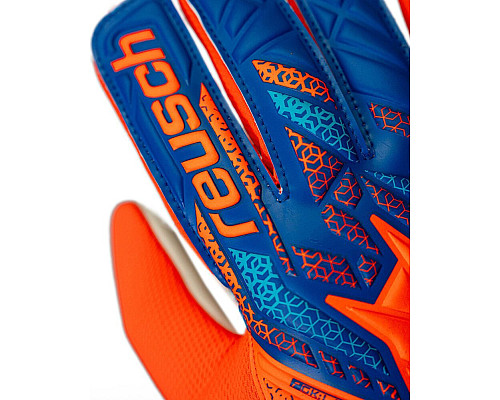 Рукавички воротарські Reusch Attrakt Starter Solid Junior 5572514 2290 р.7,5, помаранчево-сині