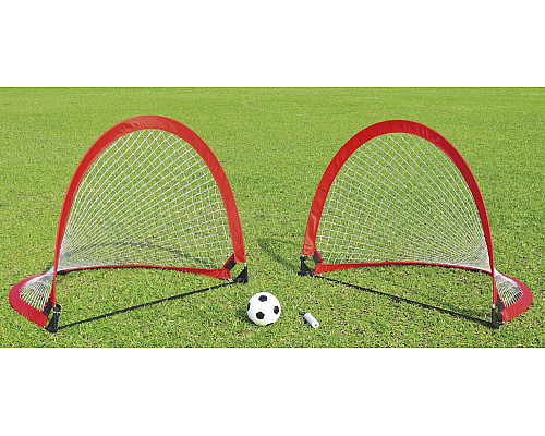 Ворота футбольні Outdoor-Play JC-5219A 122 х 90 х 90 см, червоно-білі