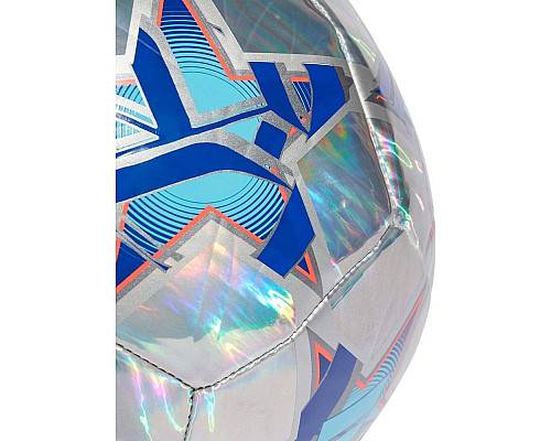 М'яч футбольний Adidas UCL Training 23/24 Foil IA0955 розмір 4, сріблясто-синій