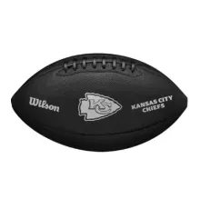 М'яч для американського футболу Wilson NFL TEAM METALLIC PREMIERE KC OF, чорний