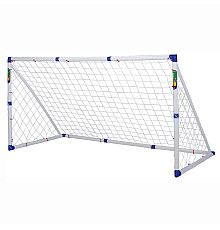 Ворота футбольні Outdoor-Play JC-7366A1 366 х 183 х 122 см, біло-сині