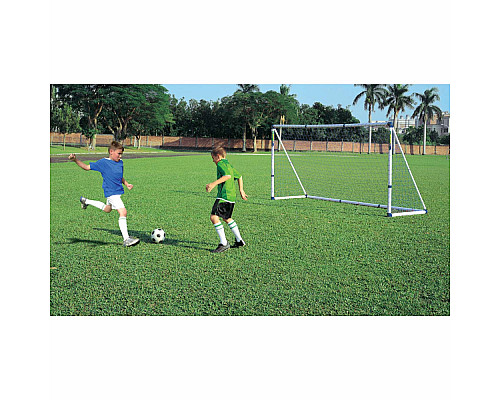 Ворота футбольні Outdoor-Play JC-7366A1 366 х 183 х 122 см, біло-сині