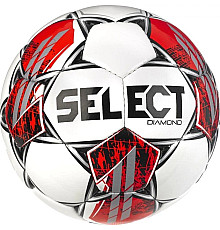 М'яч футбольний Select DIAMOND v23 розмір 5, біло-червоний