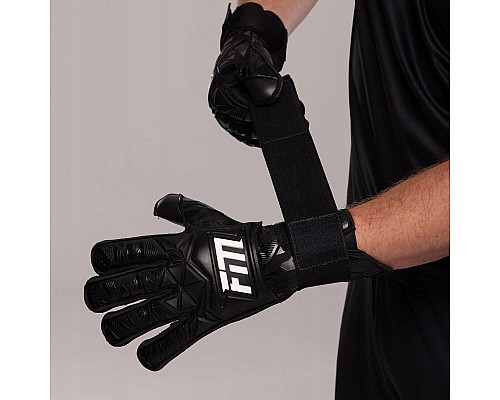 Рукавички воротарські Football Masters Invictus X PRO BLACK р.9, чорні