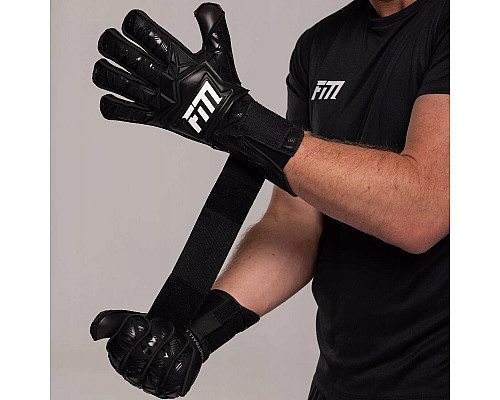 Рукавички воротарські Football Masters Invictus X PRO BLACK р.9, чорні