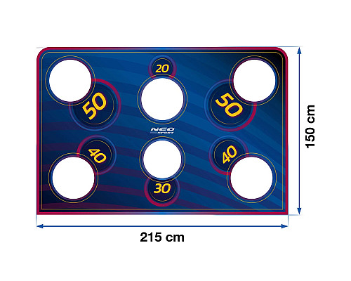 Мішень для футбольних воріт Neo-Sport NS-1475 215 х 150 см, синя