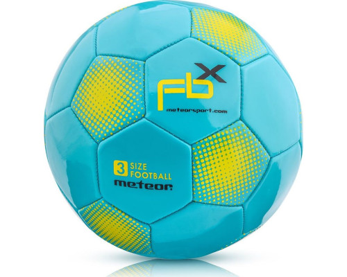 Футбольний м'яч Meteor Piłka Nożna FBX 3 - блакитний Футбольний м'яч Meteor Piłka Nożna FBX 3 - блакитний
