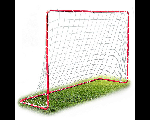 Ворота футбольні Neo-Sport 183 x 122 x 61 см, червоно-білі