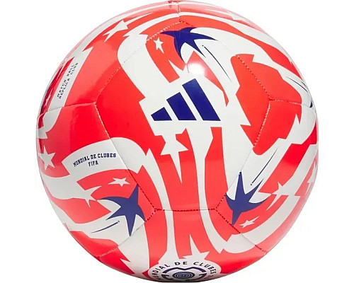 М'яч футбольний Adidas FCWC , розмір 5, біло-червоний