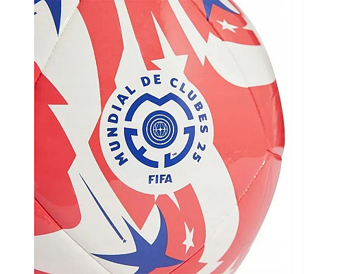 М'яч футбольний Adidas FCWC , розмір 5, біло-червоний