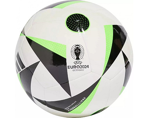 М'яч футбольний Adidas Euro24 Fussballliebe IN9374 розмір 5, біло-чорний