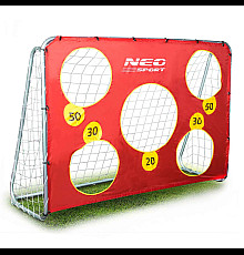 Ворота футбольні Neo-Sport 215 x 153 x 76 см, білі
