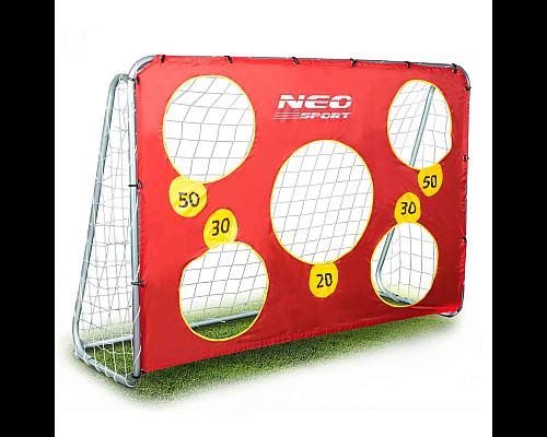 Ворота футбольні Neo-Sport 215 x 153 x 76 см, білі