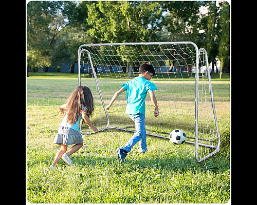 Ворота футбольні Neo-Sport 215 x 153 x 76 см, білі