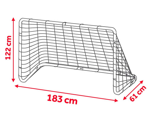 Набір великих футбольних воріт з 2 штук Neo-Sport 183 x 122 x 61 см