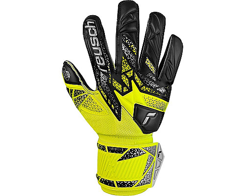 Рукавички воротарські Reusch Attrakt Silver Junior 5572215 2025 р.5,5, жовто-чорний