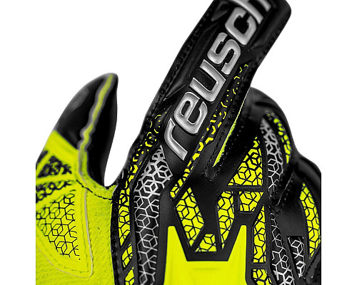 Рукавички воротарські Reusch Attrakt Silver Junior 5572215 2025 р.5,5, жовто-чорний