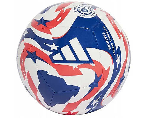 М'яч футбольний Adidas FCWC Training розмір 5, синьо-червоний