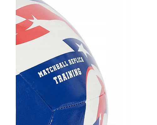 М'яч футбольний Adidas FCWC Training розмір 5, синьо-червоний