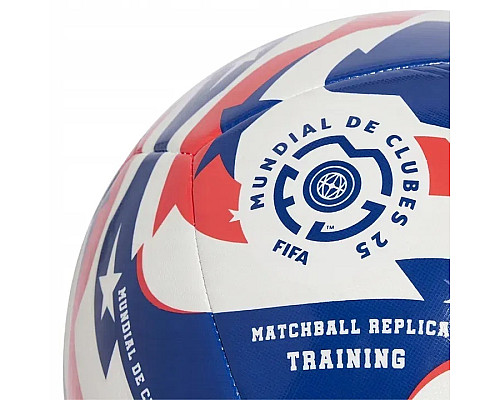М'яч футбольний Adidas FCWC Training розмір 5, синьо-червоний