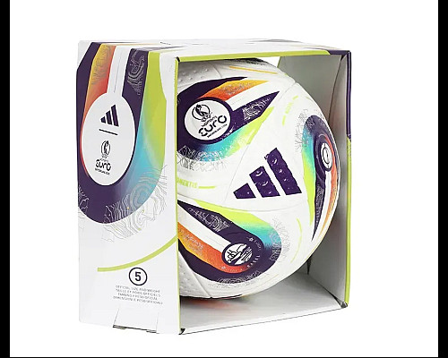 Футбольний м'яч Adidas UEFA Women’s EURO 2025 розмір 5, біло-фіолетовий