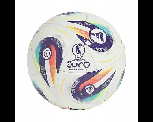 Футбольний м'яч Adidas UEFA Women’s EURO 2025 розмір 5, біло-фіолетовий