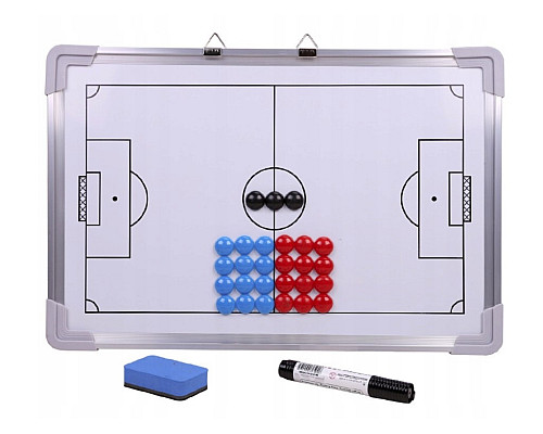 Дошка тактична футбольна Yakimasport 100155 30 х 45 см, біла