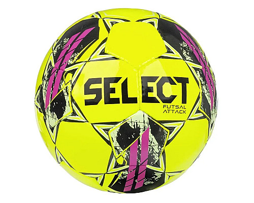 М'яч футзальний Select FUTSAL ATTACK v22 розмір 4, жовто-рожевий
