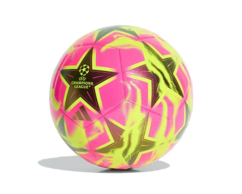 М'яч футбольний Adidas UCL Club 26/27 League Stage KE9760 розмір 5, жовто-рожевий
