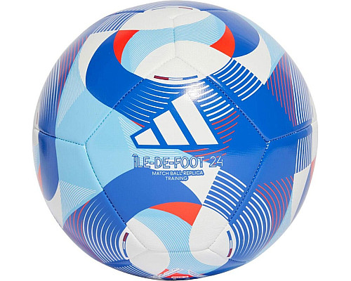 М'яч футбольний Adidas Olympic 24 Training IW6330 розмір 4, синій