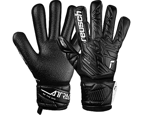 Рукавички воротарські Reusch Attrakt Resist czarne 5570615 7700 р.9,5, чорні