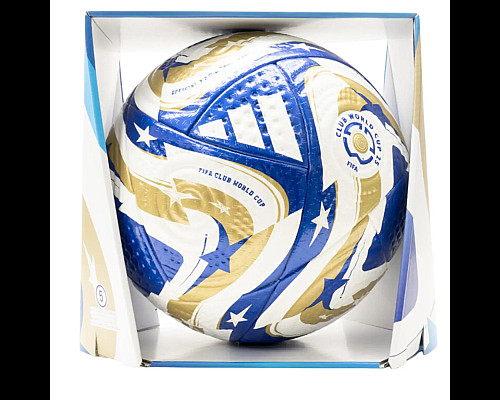 Футбольний м'яч Adidas World Cup USA 2025 Finale OMB розмір 5, синьо-золотий
