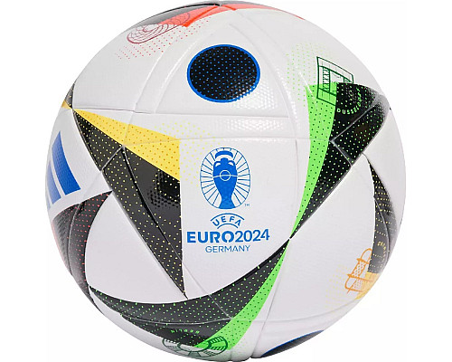 М'яч футбольний Adidas Euro24 Fussballliebe IN9369 розмір 4, чорно-білий