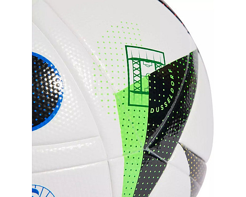 М'яч футбольний Adidas Euro24 Fussballliebe IN9369 розмір 4, чорно-білий