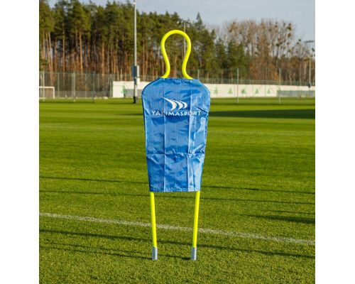 Манекен футболіста для тренувань Yakimasport Junior 150 см, блакитно-зелений