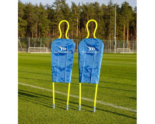 Манекен футболіста для тренувань Yakimasport Junior 150 см, блакитно-зелений