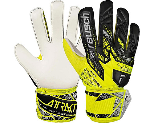 Рукавички воротарські Reusch Attrakt Solid Junior 5572515 2014 р.5, жовто-чорні