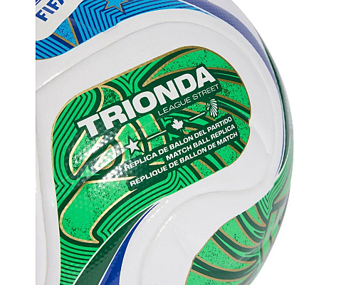 М'яч футбольний Adidas FIFA World Cup  Trionda League Street розмір 5, біло-червоний