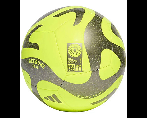 Футбольний м'яч Adidas 2023 Oceaunz Club розмір 5, чорно-жовтий