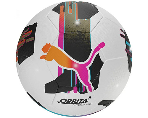 М'яч футбольний Puma Orbita 5 TB Hardground розмір 5, біло-чорний