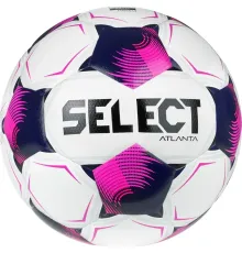 М'яч футбольний Select FB Atlanta Fifa v26 розмір 4, біло-рожевий