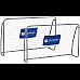 Ворота футбольні Garlando Kick and Rush 215 x 152 x 73 см, сірі