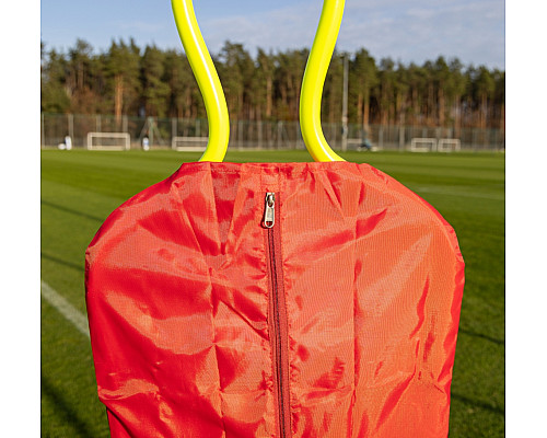 Манекен футболіста для тренувань Yakimasport Senior 180 см, червоно-зелений