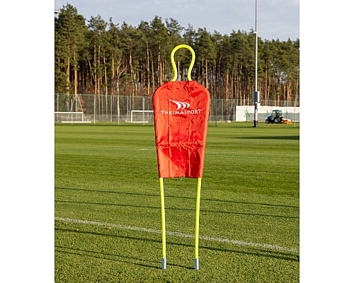 Манекен футболіста для тренувань Yakimasport Senior 180 см, червоно-зелений