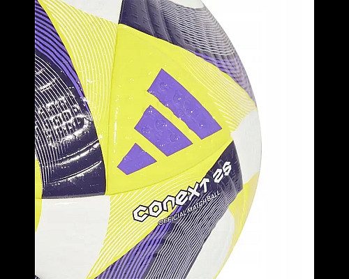 Футбольний м'яч Adidas Conext 25 PRO OMB розмір 5, фіолетово-жовтий